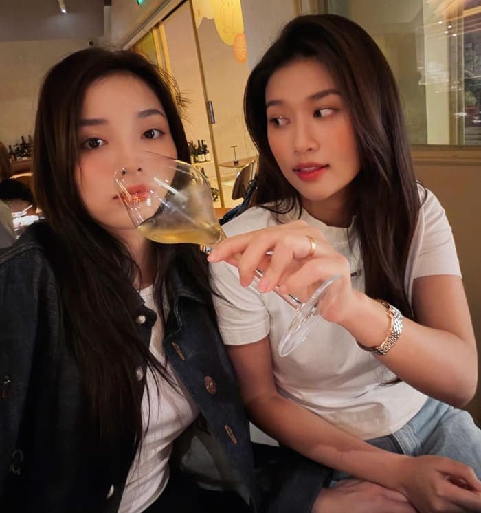 Kỳ Duyên đăng kèm ảnh Thiên Ân khi lên tiếng bảo vệ đối phương. Ảnh: Threads nhân vật