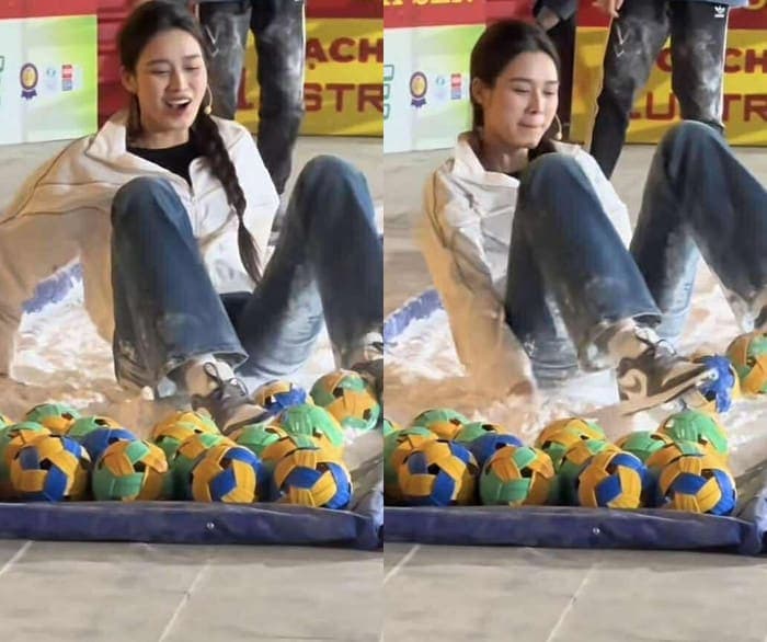 Nhiều netizen dành lời khen ngợi đến tinh thần hết mình của nàng hậu.