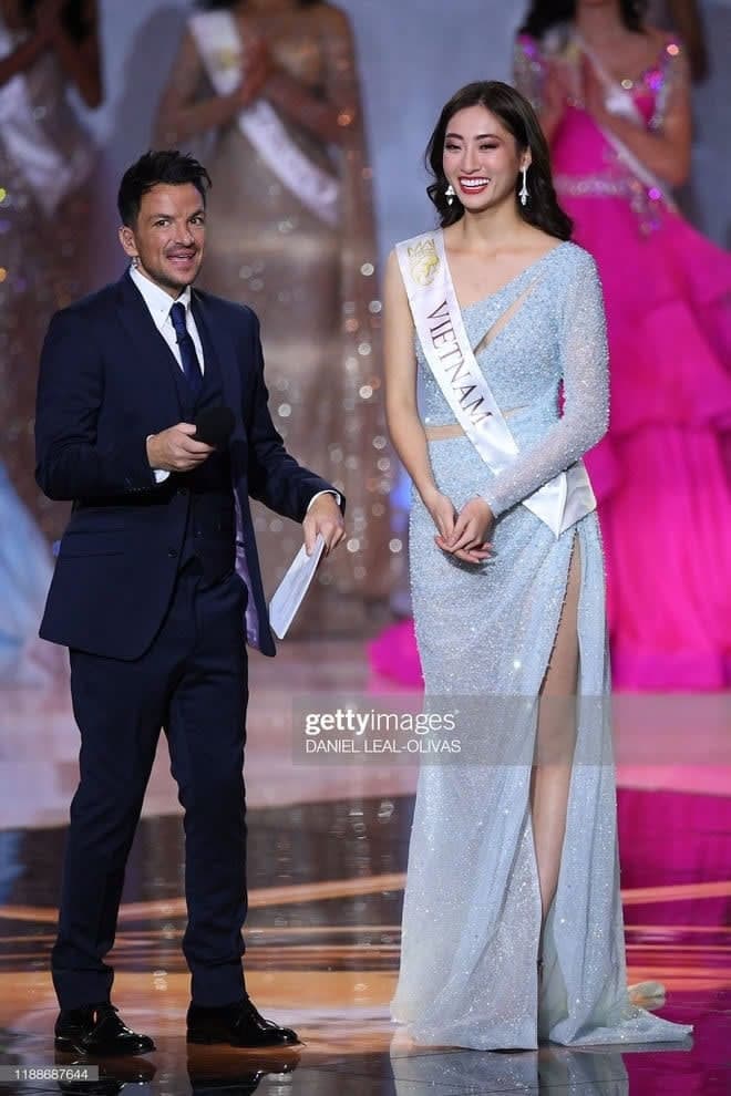Lương Thùy Linh khi đi thi Miss World năm 2019. Ảnh: Gettyimages