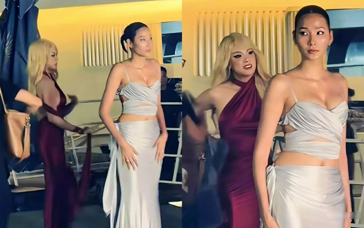 Phản ứng của Á hậu Hoàng Thùy và Kim Duyên khi chạm mặt