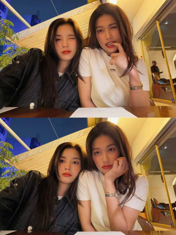 Kỳ Duyên và Thiên Ân thân thiết trong loạt ảnh đời thường.