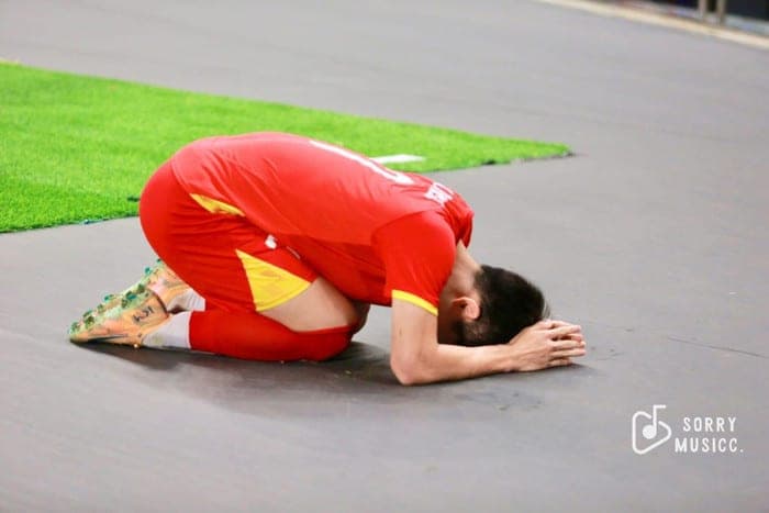 Cầu thủ Đình Bắc xin lỗi trên trang cá nhân sau thất bại của U23 Việt Nam. Ảnh: FBNV