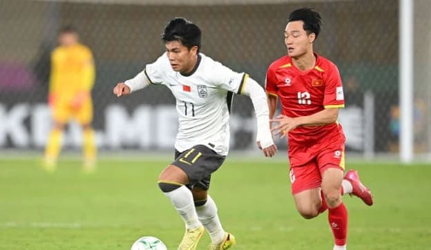 U23 Việt Nam thua 0-3 trước U23 Trung Quốc ở trận bán kết. Ảnh: AFC