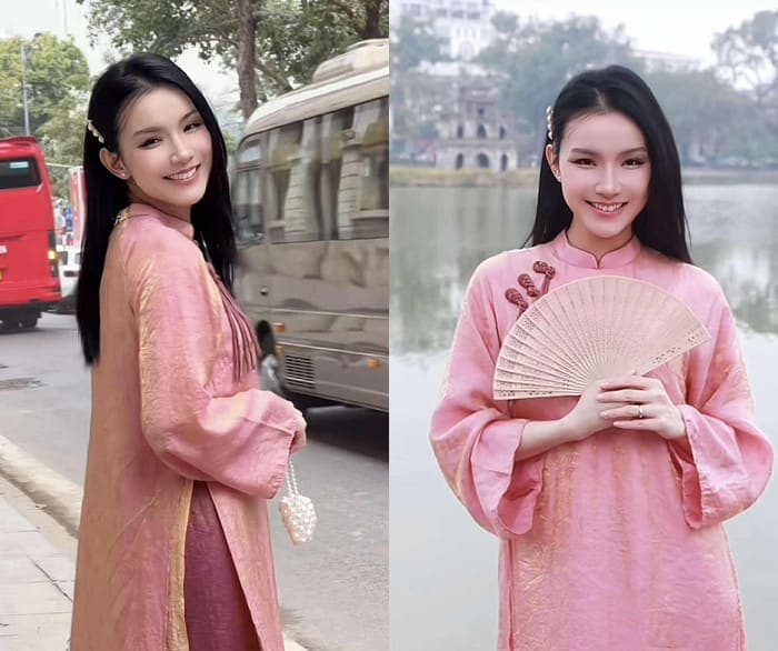 Vẻ đẹp dịu dàng, đằm thắm của Thùy Lâm.