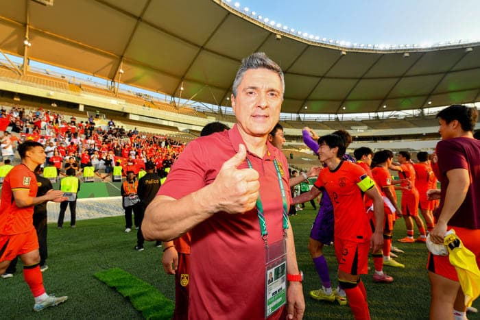 Nói với AFC, HLV U23 Trung Quốc buồn vì tỷ số đậm nhưng tự hào về các cầu thủ. Ảnh: AFC