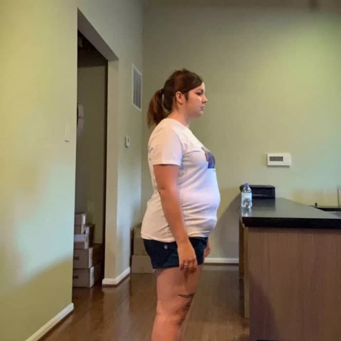 Bà mẹ 3 con trước khi giảm 41 kg. Ảnh: Mirror