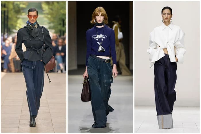 Quần jeans denim màu tối mang sắc thái tinh tế và sang trọng. Ảnh: marieclaire