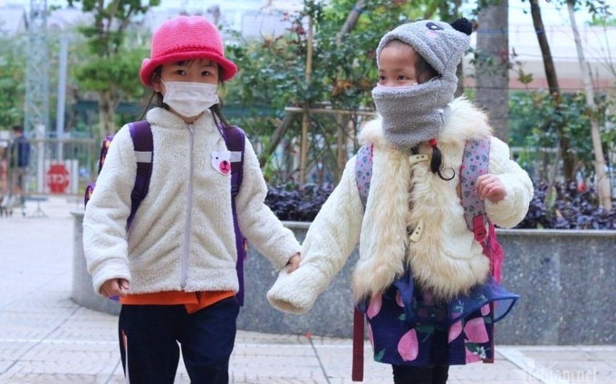 Hà Nội cho học sinh mầm non, tiểu học nghỉ học khi nhiệt độ xuống dưới 10°C