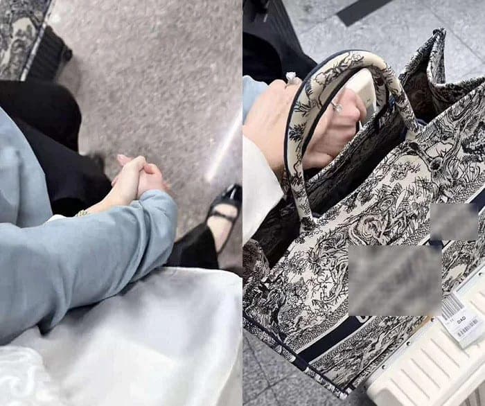 Đỗ Thị Hà thỉnh thoảng cho chồng 'lên sóng' trên các clip TikTok nhưng chủ yếu là qua đôi tay hoặc giọng nói, ít khi lộ mặt.