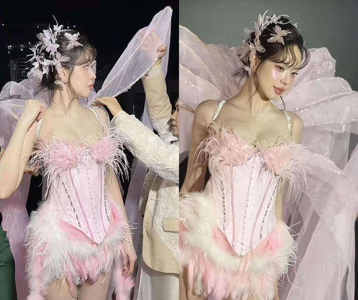 Đoạn clip ghi lại khoảnh khắc hậu trường của Thanh Thủy hiện 'gây sốt', thu hút gần 1 triệu lượt xem chỉ sau vài giờ đăng tải.