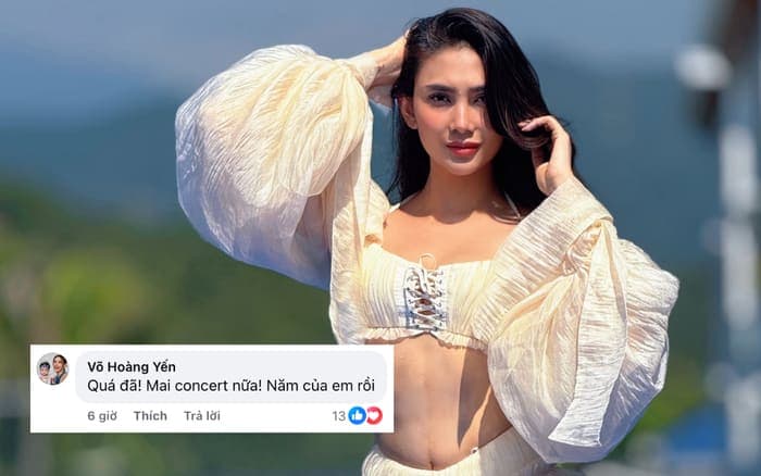 Võ Hoàng Yến gửi lời chúc đong đầy ý nghĩa đến Hòa Minzy. Ảnh: FBNV